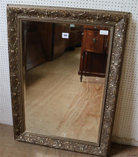 Decorative mirror with metal frame